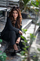 3-Piece Black Jet Western Dress