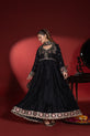 Black Anarkali Pakistani Plus Size Dress