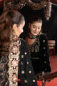 Black Anarkali Velvet Dress in UK