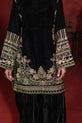 Black Embroidery Pakistani Plus Size Dress