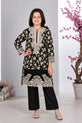 Black Printed Lawn Kids Suit