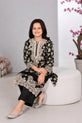 Black Printed Lawn Suit