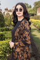 Black Readymade Pakistani Winter Dress