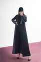 Black and Charcoal Dress Western Outfit
