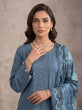  Blue silk Pakistani Suit