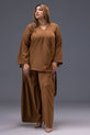 Brown Pakistani Eid Dress