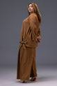 Brown Pakistani WInter Dress