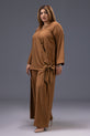 Brown Pakistani Summer Dress