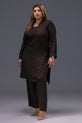 Dark Chocolate Pakistani Eid Dress For Women