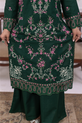 Dark Emerald Green Dress For Eid 