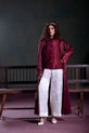 Dark Wine Western Outfit