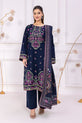 Deep Navy Blue Pakistani Party Wear Dress
