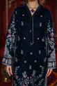 Deep Navy Pakistani Winter Dress