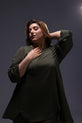 Deep Olive Green Casual Dress