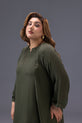 Deep Olive Green Summer Dress