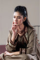 Deep Olive Western Dress For Women