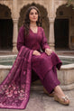 Deep Plum Pakistani Cotton Suit