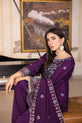 Embroidered Raw Silk Dress