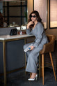 Grey Western Dress