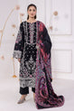 Lavender Readymade Black Dress For Eid 