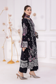 Lavender Readymade Black Pakistani Salwar Kameez