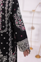 Lavender Readymade Black Pakistani Suit
