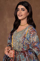 Luxury Dusty Blue Eid Dress
