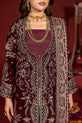 Magnificent Maroon Pakistani Party Wear Dress