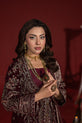 Magnificent Maroon velvet Dress For Women