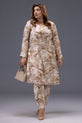 Marbled Earth-Tone Co-Ord Readymade Set
