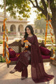 Maroon Pakistani Casual Dress