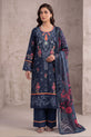 Midnight Blue Readymade Cotton Suit