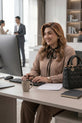 Mocha and Taupe Readymade Western Office Dress