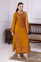 Mustard Gold Pakistani Winter Dress