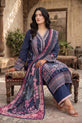 Navy Blue Printed Casual Dress