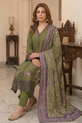 Olive Green Pakistani Plus Size Dress
