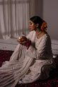 Pakistani White Formal Wear Sharara