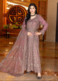 Pakistani chiffon maxi dress