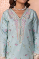  Pastel Aqua Embroidered Pakistani Summer Dress