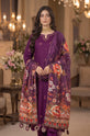 Plum Purple Embroidered Wedding Dress
