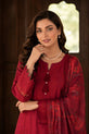 Red Readymade Pakistani Casual Dress