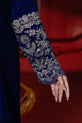 Royal Blue Pakistani Winter Dress