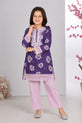 Royal Purple Lawn Suit For Kid