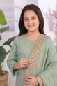 Sage Green Chiffon Suit