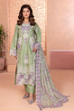 Sage Green Embroidered Dress