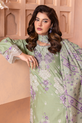 Sage Green Embroidered Dress For Women