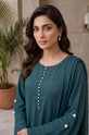  Teal Georgette Casual Dress