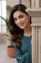  Teal Georgette Pakistani Chiffon Dress