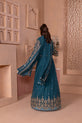 Teal Pakistani Maxi Plus Size Dress