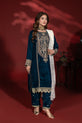 Teal Readymade Pakistani Eid Dress